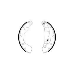 Brake Shoe Set MINTEX MFR595 OE Ref 1605042 MINTEX