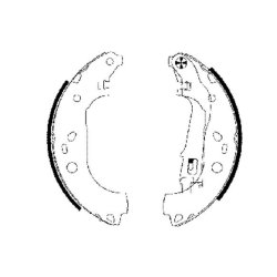 Brake Shoe Set MINTEX MFR596 OE Ref 77363513