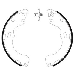 Brake Shoe Set MINTEX MFR603 OE Ref 4358233 MINTEX
