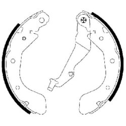Brake Shoe Set MINTEX MFR604 OE Ref 1605307 MINTEX