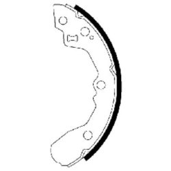 Brake Shoe Set MINTEX MFR605 OE Ref 58315FDA00 MINTEX