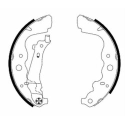 Brake Shoe Set MINTEX MFR610 OE Ref A4154200220 MINTEX
