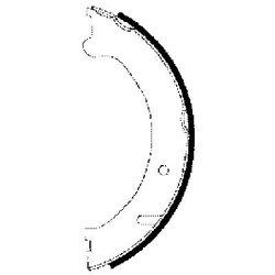 Handbrake Shoe Set MINTEX MFR612 OE Ref 30666345 MINTEX