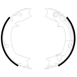 Handbrake Shoe Set MINTEX MFR616 OE Ref 583502EA10