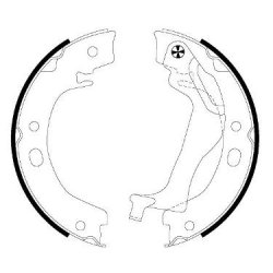 Handbrake Shoe Set MINTEX MFR617 OE Ref 0449502120 MINTEX