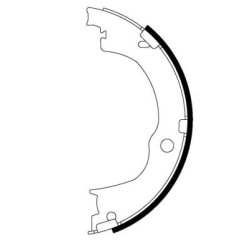 Handbrake Shoe Set MINTEX MFR620 OE Ref 4804768 MINTEX