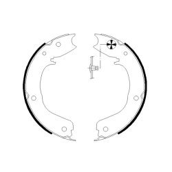 Handbrake Shoe Set MINTEX MFR627 OE Ref MN186248 MINTEX