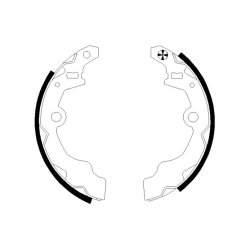 Brake Shoe Set MINTEX MFR633 OE Ref 5320070830 MINTEX