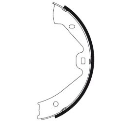 Handbrake Shoe Set MINTEX MFR634 OE Ref 7P0698525 MINTEX