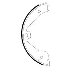 Handbrake Shoe Set MINTEX MFR636 OE Ref 7L0698525 MINTEX