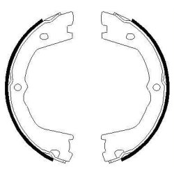 Handbrake Shoe Set MINTEX MFR638 OE Ref 42535858 MINTEX