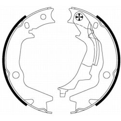 Handbrake Shoe Set MINTEX MFR651 OE Ref 5835038A20 MINTEX