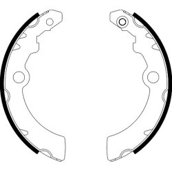 Brake Shoe Set MINTEX MFR652 OE Ref 440604A00F MINTEX