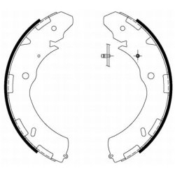 Brake Shoe Set MINTEX MFR653 OE Ref 6000609728 MINTEX