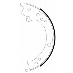 Handbrake Shoe Set MINTEX MFR654 OE Ref 43154SWA003