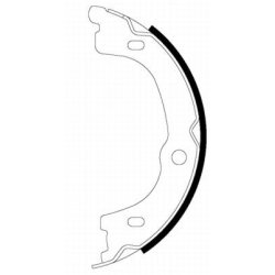 Handbrake Shoe Set MINTEX MFR657 OE Ref 583503ED01 MINTEX