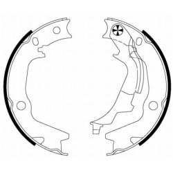 Handbrake Shoe Set MINTEX MFR658 OE Ref 583501JA30