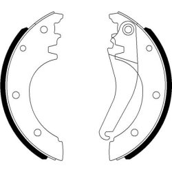 Brake Shoe Set MINTEX MFR662 OE Ref 1906203 MINTEX