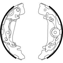 Brake Shoe Set MINTEX MFR668 OE Ref 583054AA20 MINTEX