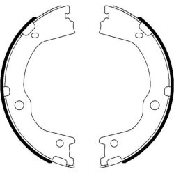 Handbrake Shoe Set MINTEX MFR669 OE Ref 4833A34010