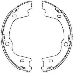 Handbrake Shoe Set MINTEX MFR670 OE Ref 583503JA00 MINTEX