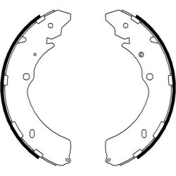 Brake Shoe Set MINTEX MFR671 OE Ref 8973682540 MINTEX