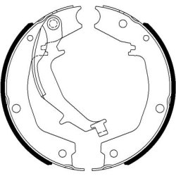 Handbrake Shoe Set MINTEX MFR673 OE Ref 583503FA00 MINTEX