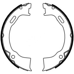 Handbrake Shoe Set MINTEX MFR674 OE Ref 04796337 MINTEX