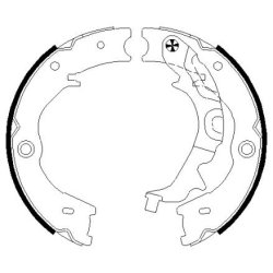 Handbrake Shoe Set MINTEX MFR675 OE Ref 583504DA00 MINTEX