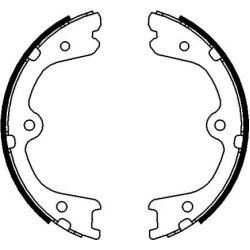 Handbrake Shoe Set MINTEX MFR679 OE Ref 4704203700 MINTEX