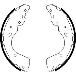 Brake Shoe Set MINTEX MFR680 MINTEX