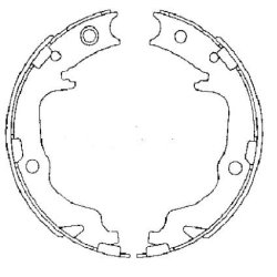 Handbrake Shoe Set MINTEX MFR683 OE Ref 1606295280 MINTEX