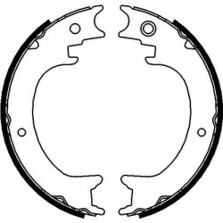 Handbrake Shoe Set MINTEX MFR685 OE Ref 26694XA00A