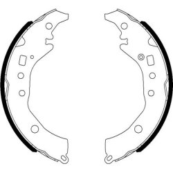 Brake Shoe Set MINTEX MFR686 OE Ref 449552130 MINTEX