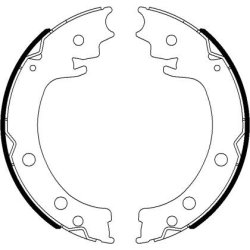 Handbrake Shoe Set MINTEX MFR687 OE Ref 5460077K00 MINTEX