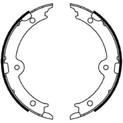 Handbrake Shoe Set MINTEX MFR688 OE Ref 4653030021 MINTEX