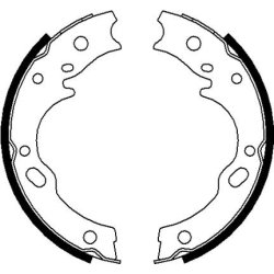 Handbrake Shoe Set MINTEX MFR689 OE Ref MC894263