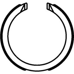 Handbrake Shoe Set MINTEX MFR695 OE Ref 96298282