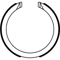 Handbrake Shoe Set MINTEX MFR697 OE Ref EHY44439Z MINTEX