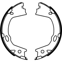 Handbrake Shoe Set MINTEX MFR701 OE Ref 583053LA10