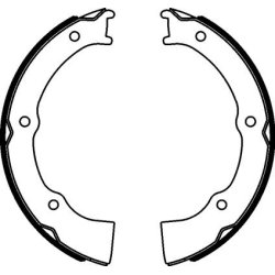 Handbrake Shoe Set MINTEX MFR702 OE Ref 5820533A00 MINTEX