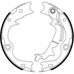 Handbrake Shoe Set MINTEX MFR704 OE Ref 583052SA30 MINTEX