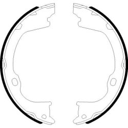 Handbrake Shoe Set MINTEX MFR706 OE Ref K4560176AA