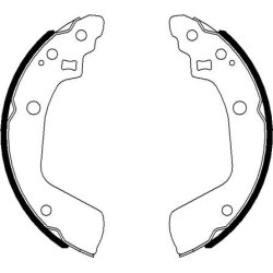 Brake Shoe Set MINTEX MFR707 OE Ref 5320063J02 MINTEX