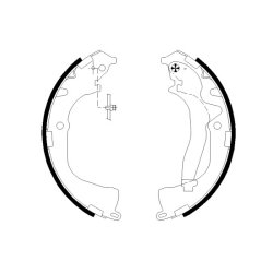 Brake Shoe Set MINTEX MFR708 OE Ref 2H0698525 MINTEX