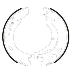 Handbrake Shoe Set MINTEX MFR712 OE Ref LR021877 MINTEX