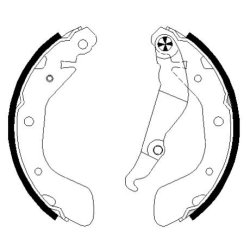 Brake Shoe Set MINTEX MFR719 OE Ref 95017074
