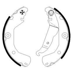 Brake Shoe Set MINTEX MFR720 OE Ref 95145057 MINTEX