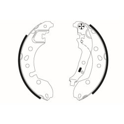 Brake Shoe Set MINTEX MFR725 OE Ref 440601843R MINTEX