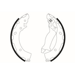 Brake Shoe Set MINTEX MFR726 OE Ref 583053XA00 MINTEX